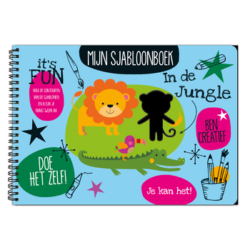 Mijn sjabloonboek - In de jungle (Hardback) bij Singel 344