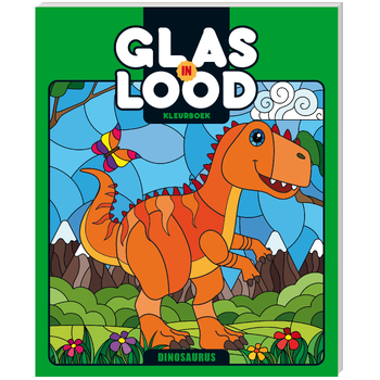 Kleurboek glas-In-Lood - Dinosaurus (Paperback) bij Singel 344