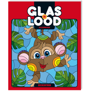 Kleurboek glas-In-Lood - Dierentuin (Paperback) bij Singel 344