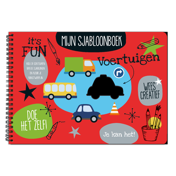 Mijn sjabloonboek - Voertuigen (Hardback) bij Singel 344