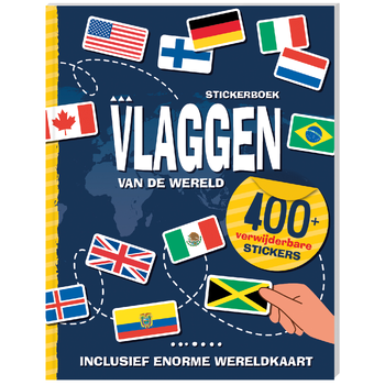 Stickerboek Vlaggen van de wereld (Paperback) bij Singel 344