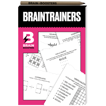 Brainbooster puzzelboek - Braintrainers (Paperback) bij Singel 344