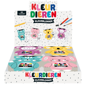 Display kleurdieren - 4 x 6 ex. (Toy) bij Singel 344
