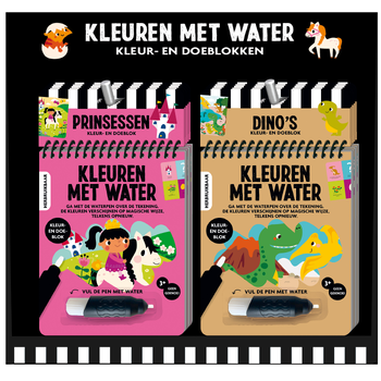 Display kleuren met water 2T x 5E (Dino + Prinsessen) (Toy) bij Singel 344