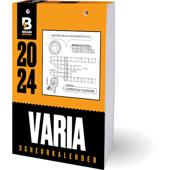 Brain Booster Varia scheurkalender - 2024 (Paperback) bij Singel 344