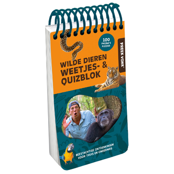 Freek Vonk Weetjes- & quizblok - Wilde Dieren (Hardback) bij Singel 344