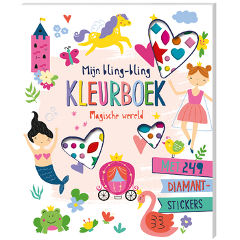 Mijn bling-bling kleurboek - Magische wereld (Paperback) bij Singel 344