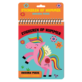 Stickeren op nummer - Unicorn magie (Hardback) bij Singel 344