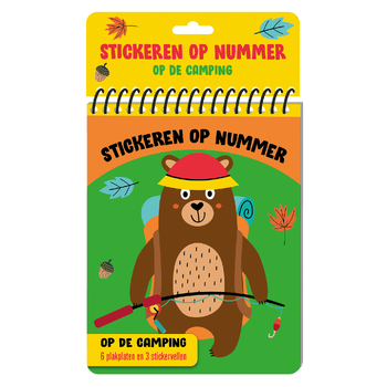 Stickeren op nummer - Op de Camping (Hardback) bij Singel 344