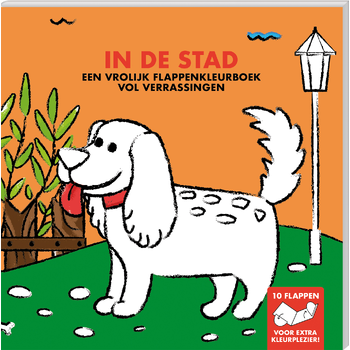 Flappenkleurboek - In de stad (Hardback) bij Singel 344