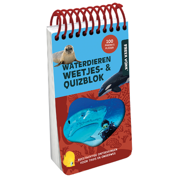 Freek Vonk Weetjes- & quizblok - Waterdieren (Hardback) bij Singel 344
