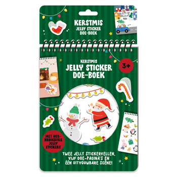 Kerstmis Jelly stickerboek doeboek (Hardback) bij Singel 344