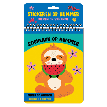 Stickeren op nummer - Dieren op vakantie (Hardback) bij Singel 344