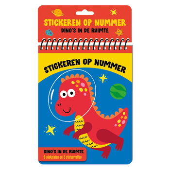Stickeren op nummer - Dino's in de ruimte (Hardback) bij Singel 344
