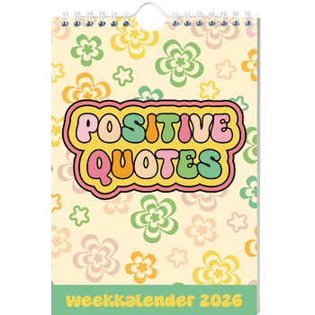 Positive quotes weekkalender - 2026 (Spiral bound) bij Singel 344
