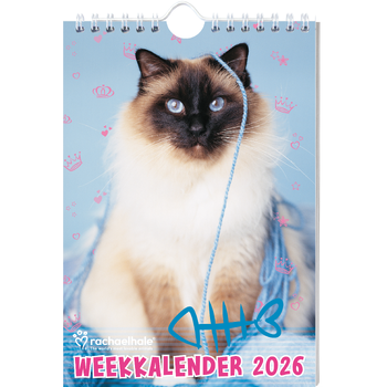 Rachael Hale Katten weekkalender 2026 (Spiral bound) bij Singel 344
