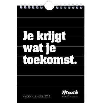 Mwah weekkalender 2026 (Spiral bound) bij Singel 344