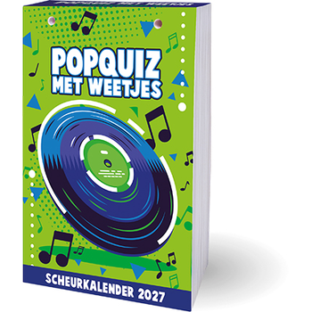 Popquiz met weetjes scheurkalender - 2027 (Paperback) bij Singel 344
