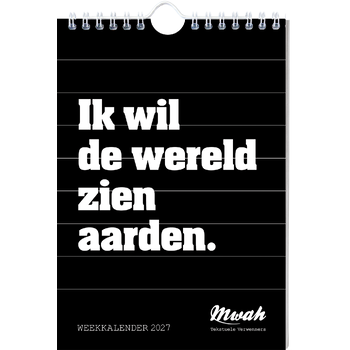 Mwah weekkalender - 2027 (Spiral bound) bij Singel 344