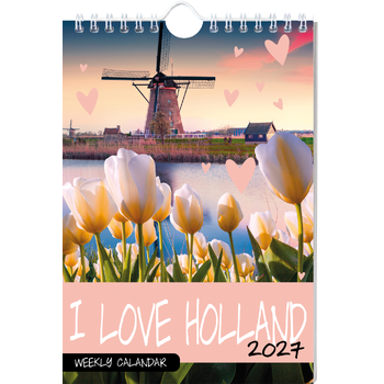 I love Holland weekkalender - 2027 (Spiral bound) bij Singel 344