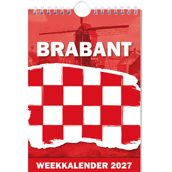 Brabant weekkalender - 2027 (Spiral bound) bij Singel 344
