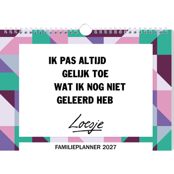 Loesje familieplanner - 2027 (Spiral bound) bij Singel 344