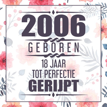 2006 Geboren 18 Jaar Tot Perfectie Gerijpt (Paperback) bij Singel 344