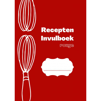 Recepten invulboek Rouge (Paperback) bij Singel 344