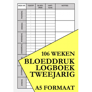 Bloeddruk Logboek Tweejarig - voor het Noteren van Bloeddruk Waarden en Hartslag (Paperback) bij Singel 344