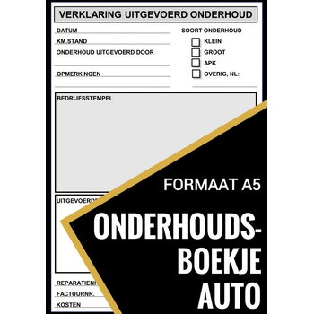 Onderhoudsboekje Auto - Universeel Reparatie Boek (Paperback) bij Singel 344