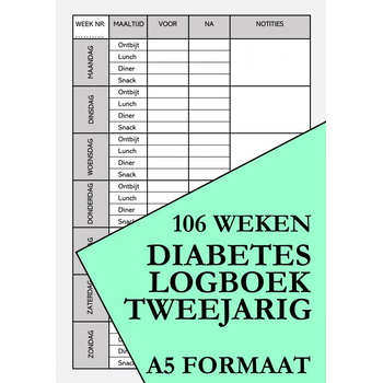 Bloedsuiker Planner en Diabetes Logboek - Tweejarig (Paperback) bij Singel 344