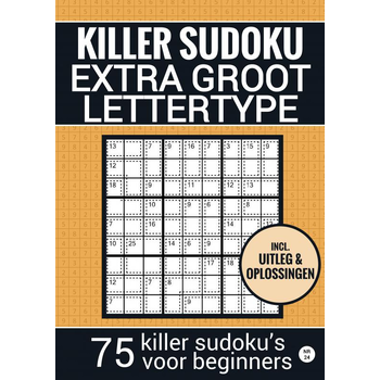 Puzzelboek voor Ouderen, Slechtzienden, Opa, Oma, Senioren - NR.24 - Makkelijke KILLER SUDOKU - Grootletter Type (Paperback) bij Singel 344