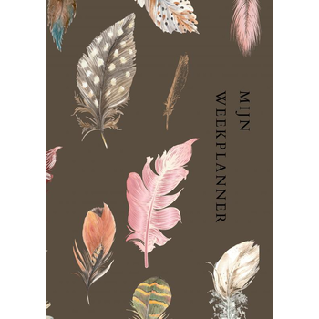 Weekplanner - werkplanner - A4 - boho - bruin - ongedateerd - agenda - dagplanner (Paperback) bij Singel 344