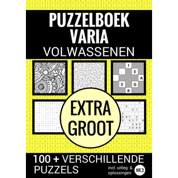 Puzzelen voor Volwassenen - Varia Extra Groot - NR. 3 (Paperback) bij Singel 344