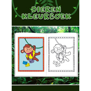 Leuk dieren kleurboek voor kinderen (Paperback) bij Singel 344
