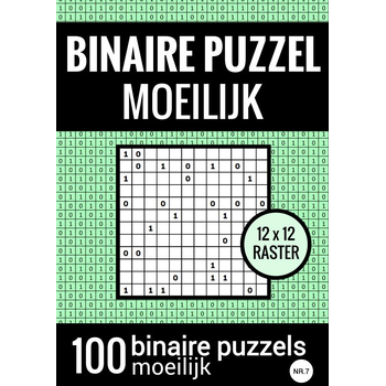 Binaire Puzzel Moeilijk - Puzzelboek met 100 Binairo's - NR.7 (Paperback) bij Singel 344