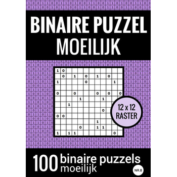 Binaire Puzzel Moeilijk - Puzzelboek met 100 Binairo's - NR.8 (Paperback) bij Singel 344