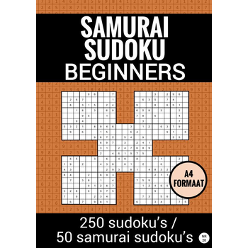 SAMURAI SUDOKU - Makkelijk - nr. 20 - Puzzelboek met 100 Makkelijke Puzzels voor Volwassenen en Ouderen (Paperback) bij Singel 344