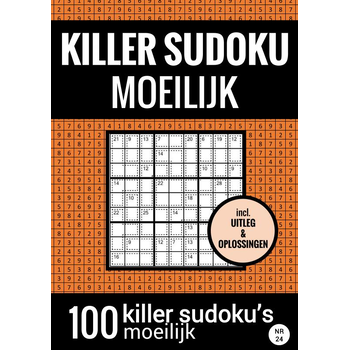 SUDOKU KILLER - Moeilijk - Puzzelboek met 100 Moeilijke Puzzels voor Volwassenen en Ouderen (Paperback) bij Singel 344