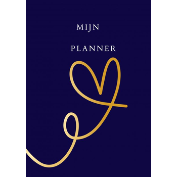 Mijn Planner hart blauw/goud. (Paperback) bij Singel 344
