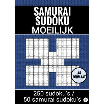 Sudoku Moeilijk: Samurai Sudoku Puzzels - nr. 26 (Paperback) bij Singel 344
