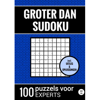 Groter Dan Sudoku - 100 Puzzels voor Experts - Nr. 36 (Paperback) bij Singel 344