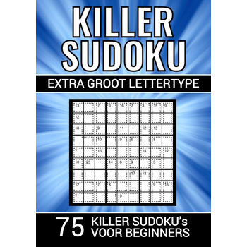 Killer Sudoku - Extra Groot Lettertype - 75 Puzzels voor Beginners (Paperback) bij Singel 344