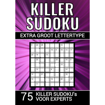 Killer Sudoku - Extra Groot Lettertype - 75 Puzzels voor Experts (Paperback) bij Singel 344