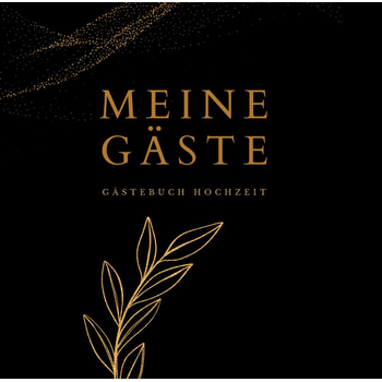 Meine Gäste- Gästebuch Hochzeit BLACK 78 Seiten, Premium Hardcover (Hardback) bij Singel 344
