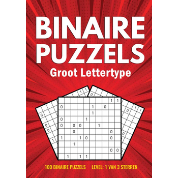 Binairo Groot Lettertype - 100 Binaire Puzzels - Level: 1 van 3 Sterren (Paperback) bij Singel 344