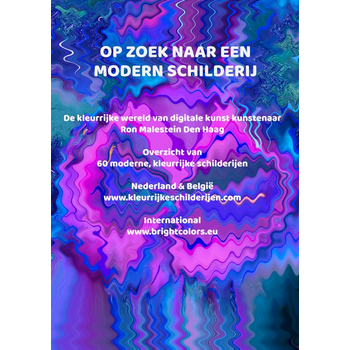 Op zoek naar modern schilderij (Paperback) van Moderne kunst kunstenaar Ron Malestein Den Haag