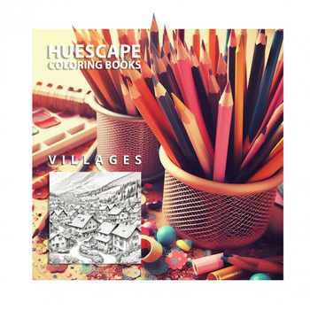 Huescape Kleurboek voor volwassenen - Dorpjes (Paperback) bij Singel 344