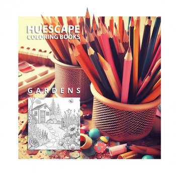 Huescape Kleurboek voor volwassenen - Bloementuinen (Paperback) bij Singel 344