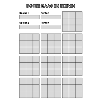 Boter Kaas en Eieren Spel (Paperback) bij Singel 344
